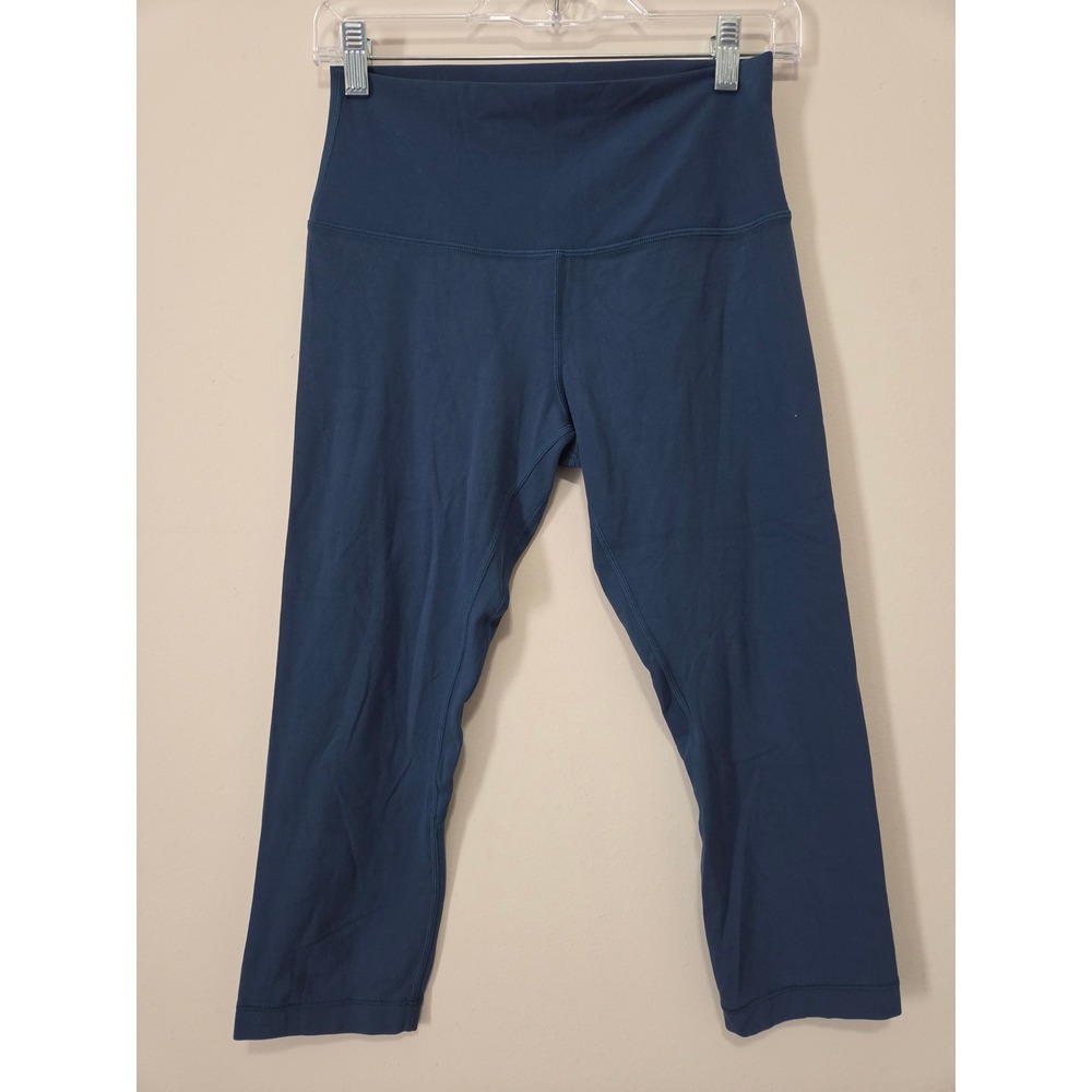Lululemon Align High-Rise Crop 21 Blue Teal Yoga Leggings Womens Size 4-6